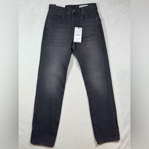 NWT Zara Size 2 High Rise Full Length Slim Straight Fit Women's Black Jeans